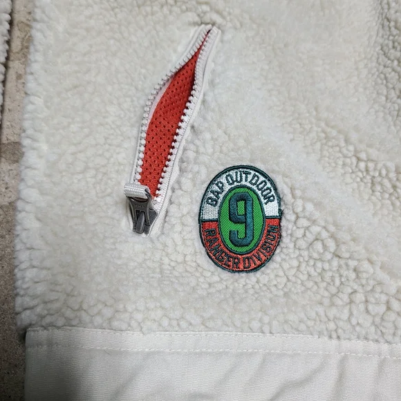 Gap kids white fleece outdoor jacket - Picture 3 of 7